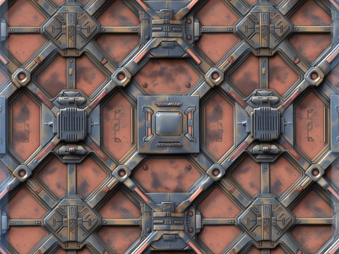 Sci-FI Seamless Texture CG 텍스쳐