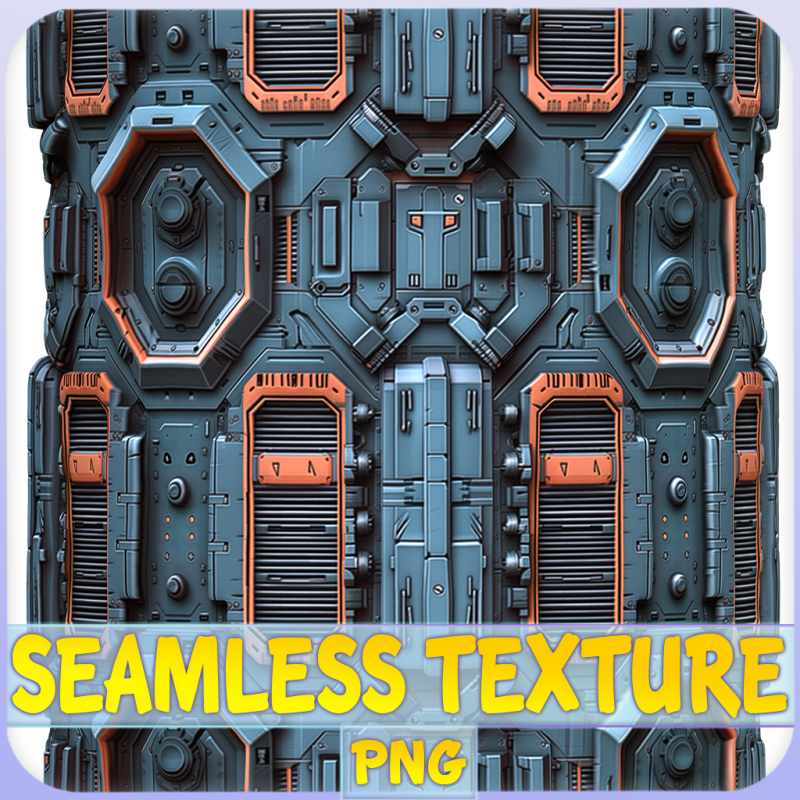 Sci-FI Seamless Texture CG Textures .c4d .max .obj .3ds .fbx .stl .blend 