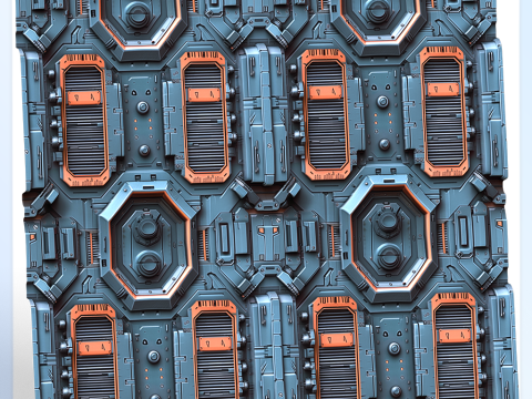 Sci-FI Seamless Texture CG Textures