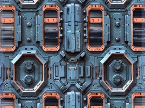 Sci-FI Seamless Texture CG Textures
