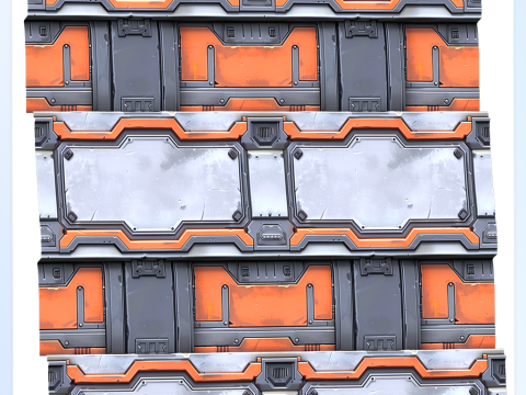 Sci-FI Seamless Texture CG Textures