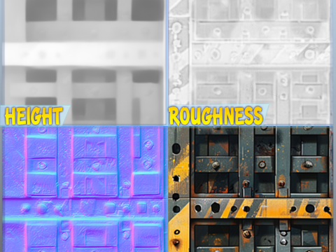 Sci-FI Seamless Texture Texturas CG