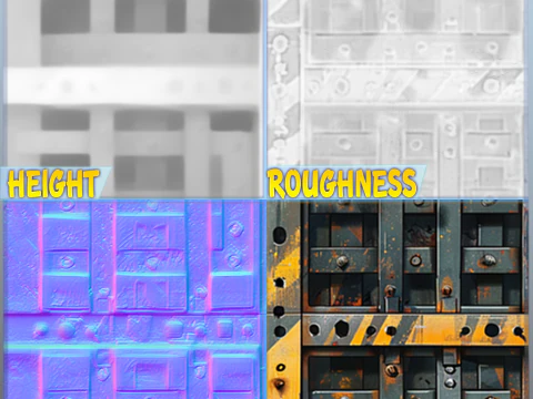 Sci-FI Seamless Texture CG Textures