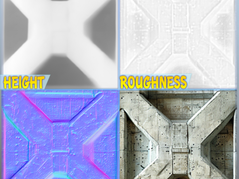 Sci-FI Seamless Texture CG 텍스쳐