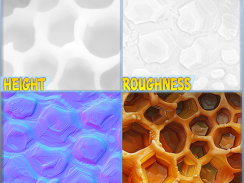 Hive Seamless Texture CG Текстуры