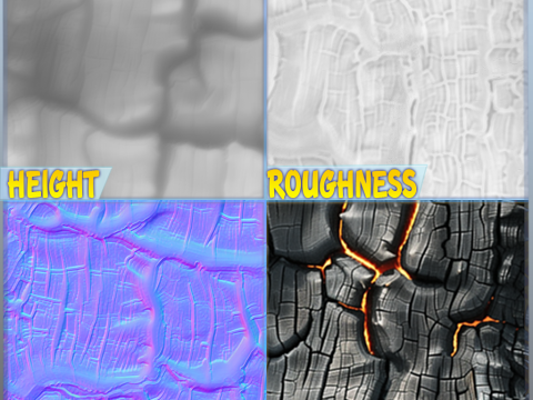 Charcoal Wood Seamless Texture CG Textures