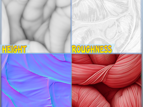 Intestine Seamless Texture CG Dokuları