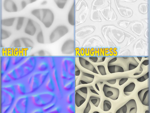 Struttura senza giunte dell'osso CG Textures