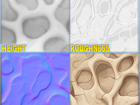 Bone Seamless Texture CG टेक्स्चर्स