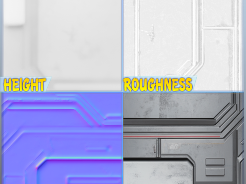 SciFi Seamless Texture CG 텍스쳐