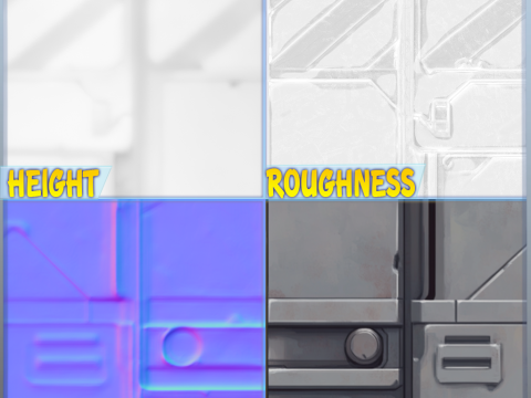 SciFi Seamless Texture CG टेक्स्चर्स