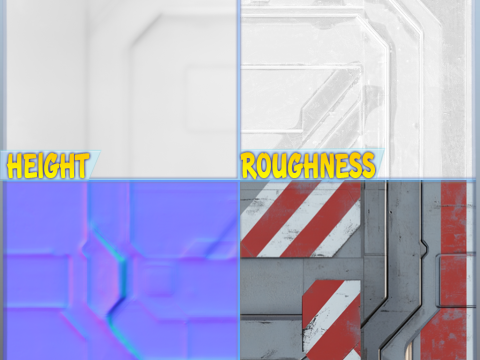 SciFi Seamless Texture CG टेक्स्चर्स