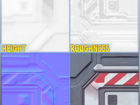 SciFi Seamless Texture CG टेक्स्चर्स