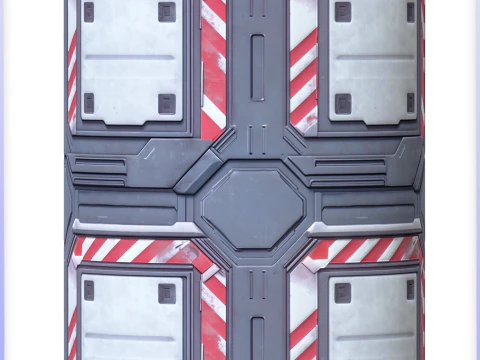SciFi Seamless Texture CG Textures