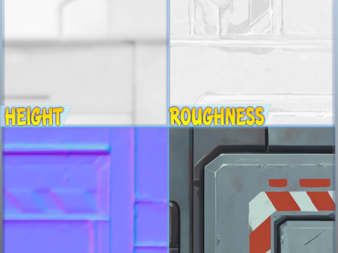 SciFi Seamless Texture CG テクスチャ