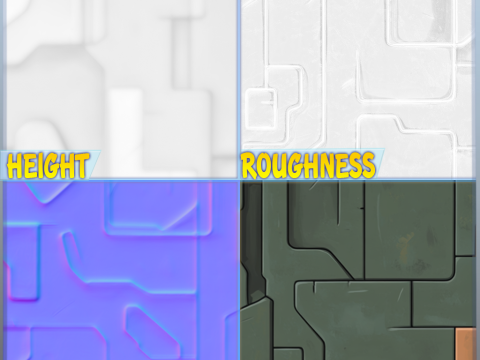 SciFi Seamless Texture Texturas CG