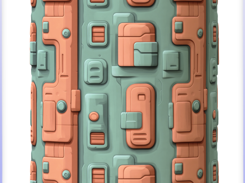 SciFi Seamless Texture Texturas CG