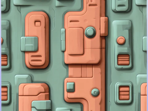 SciFi Seamless Texture CG Textures