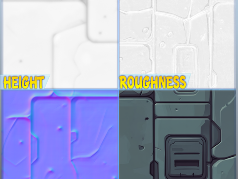 SciFi Seamless Texture CG 纹理