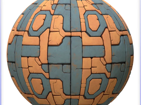 Научно-фантастическая бесшовная текстура CG Текстуры