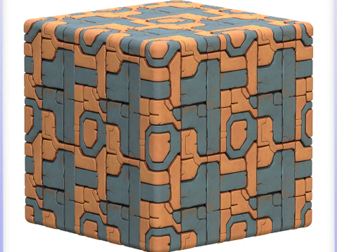 Научно-фантастическая бесшовная текстура CG Текстуры