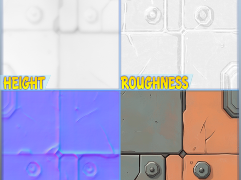 SciFi Seamless Texture CG टेक्स्चर्स