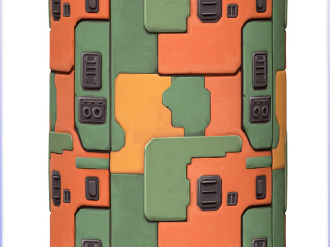 SciFi Seamless Texture CG Textures