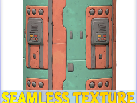 SciFi Seamless Texture CG Textures