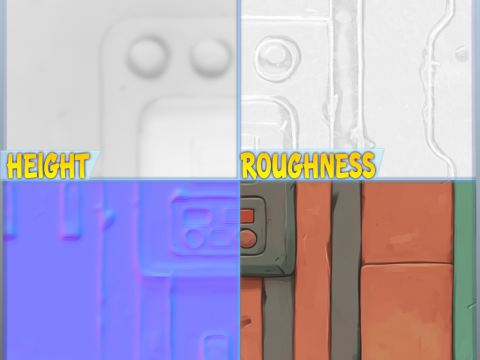 SciFi Seamless Texture CG Tekstury
