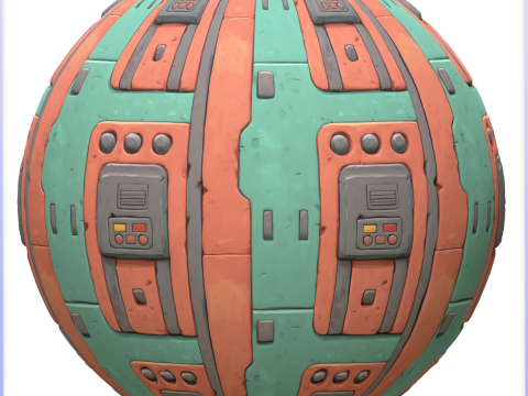 SciFi Seamless Texture CG Tekstury