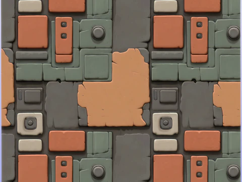 Научно-фантастическая бесшовная текстура CG Текстуры