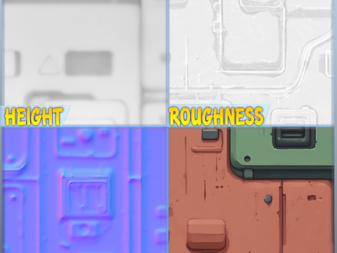 SciFi Seamless Texture Texturas CG