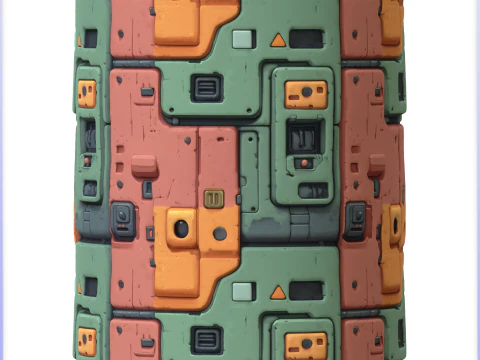 Texture transparente de science-fiction CG Textures