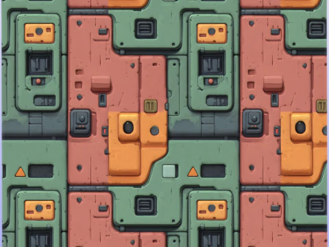 Texture transparente de science-fiction CG Textures