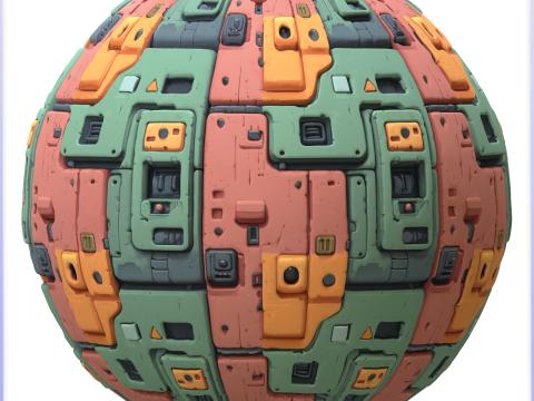 SciFi Seamless Texture Texturas CG