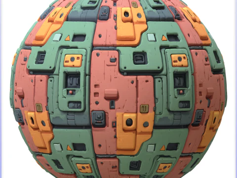 Texture transparente de science-fiction CG Textures