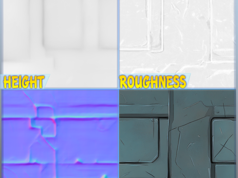 SciFi Seamless Texture CG テクスチャ