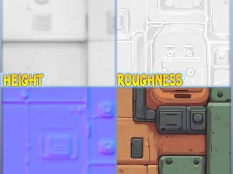 SciFi Seamless Texture Tekstur CG