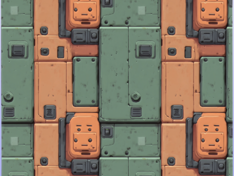 SciFi Seamless Texture Tekstur CG