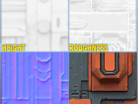 SciFi Seamless Texture Tekstur CG