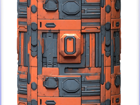 SciFi Seamless Texture Tekstur CG
