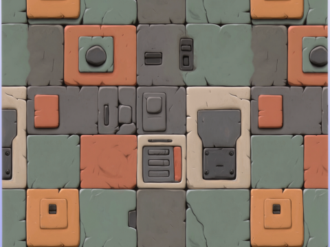SciFi Seamless Texture CG 纹理