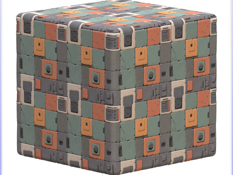 SciFi Seamless Texture CG 纹理