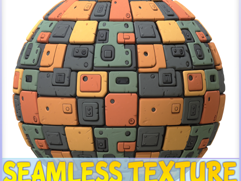 SciFi Seamless Texture CG Textures