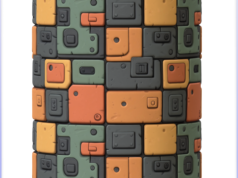 SciFi Seamless Texture CG Texturen