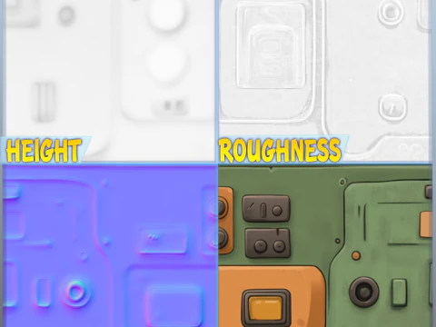 SciFi Seamless Texture CG Textures