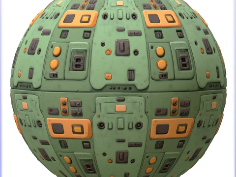 SciFi Seamless Texture CG Textures