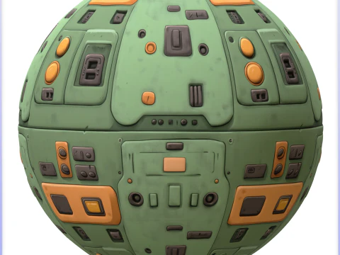 SciFi Seamless Texture CG Textures
