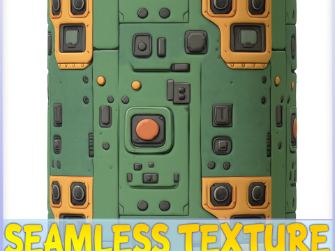 SciFi Seamless Texture CG テクスチャ