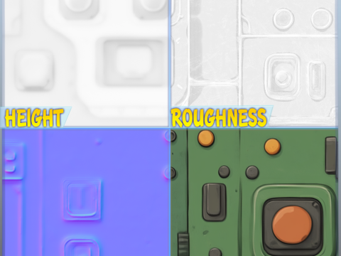 SciFi Seamless Texture Tekstur CG